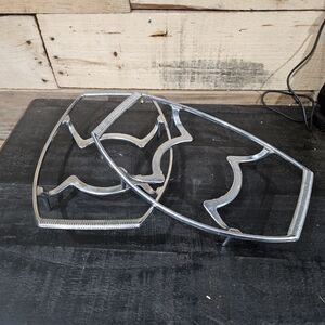 Silver Plated Corningware Set Of 2 Trivets - Silver